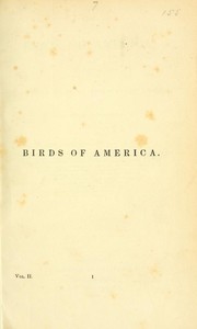 Cover of: The Birds of America: Vol. II