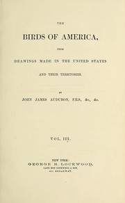 Cover of: The Birds of America: Vol. III