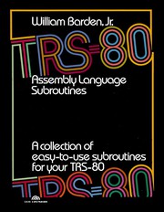 Cover of: TRS-80 assembly language subroutines