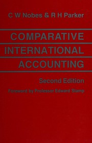 Cover of: Comparative International Accounting by C.W. Nobes