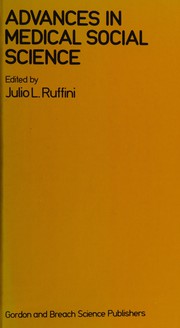 Advances in Medical Social Science by Julio L. Ruffini