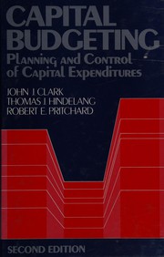 Cover of: Capital budgeting by John J. Clark