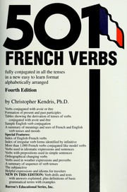 Cover of: 501 French verbs fully conjugated in all the tenses in a new easy-to-learn format