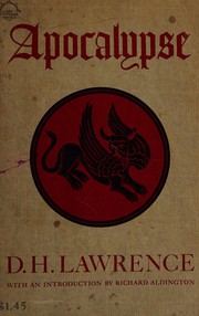 Cover of: Apocalypse by David Herbert Lawrence