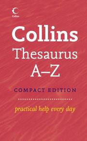 Cover of: Collins Compact Thesaurus A-Z (Thesaurus)