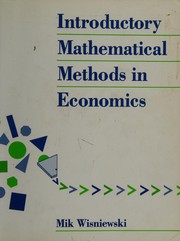 Cover of: Introductory mathematical methods in economics