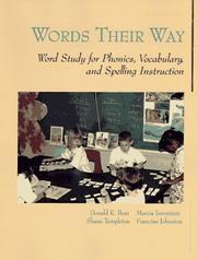 Cover of: Words Their Way by Donald R. Bear, Marcia Invernizzi, Shane Templeton, Francine Johnston