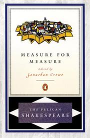 Cover of: Measure for measure by William Shakespeare