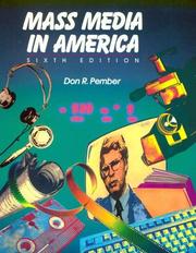 Cover of: Mass media in America by Don R. Pember