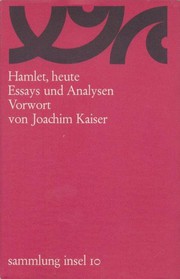 Cover of: Hamlet, heute: Essays und Analysen