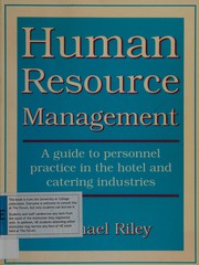 Cover of: Human resource management: a guide to personnel practice in the hotel and catering industry