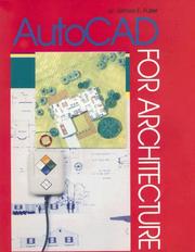 Cover of: AutoCAD for architecture by James Edward Fuller