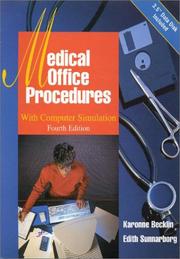 Cover of: Medical office procedures by Karonne J. Becklin