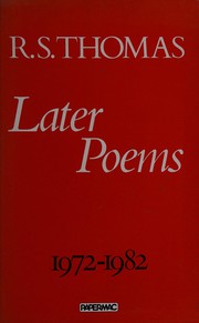 Cover of: Later poems: a selection