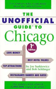 Cover of: The unofficial guide to Chicago