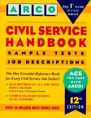 Cover of: Civil Service Handbook: How to Get a Civil Service Job (Arco Civil Servic Test Tutor)