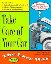 Cover of: Take Care of Your Car: The Lazy Way