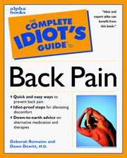 The complete idiot's guide to back pain