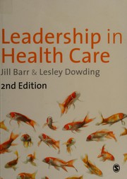 Cover of: Leadership in health care