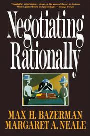 Cover of: Negotiating rationally