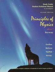 Cover of: Study Guide Student Solutions Manual to Accompany Principles of Physics | Raymond A. Serway