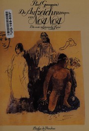 Die Aufzeichnungen von Noa Noa by Paul Gauguin