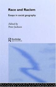Cover of: Race and Racism: Essays in Social Geography