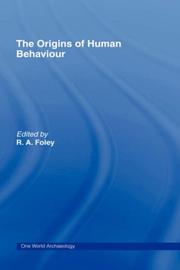 Cover of: The Origins of human behaviour
