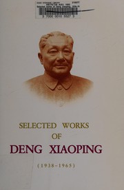 Cover of: Selected Works of Deng Xiaoping (1938-1965)