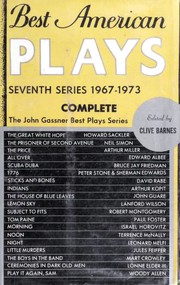 Cover of: Best American Plays: Seventh Series: 1967-1973