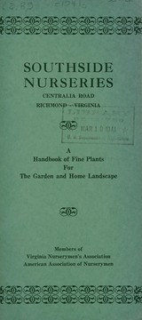 Cover of: A handbook of fine plants for the garden and home landscape