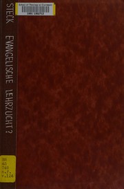 Cover of: Evangelische Lehrzucht?