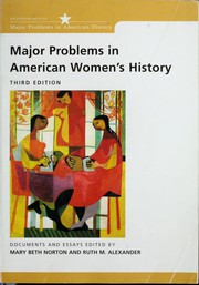 Cover of: Major Problems in American Women's History: Documents and Essays (Major Problems in American History Series)