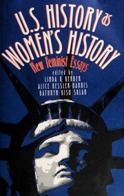 Cover of: U.S. History As Women's History: New Feminist Essays (Gender and American Culture)