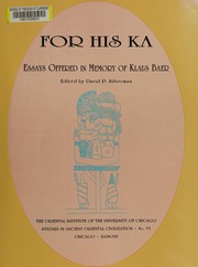 For his ka by David P. Silverman