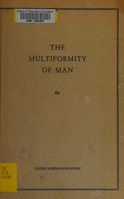 Cover of: The multiformity of man.