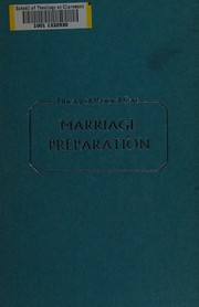 Marriage preparation by Parsons, Martin.