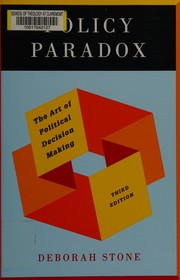 Cover of: Policy paradox by Deborah Stone