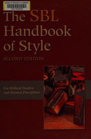 The SBL handbook of style by Billie Jean Collins
