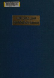 Cover of: Urkirche und Frühkatholizismus