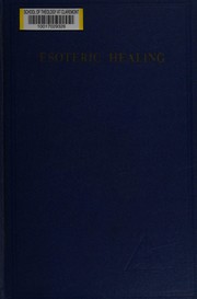 Cover of: Esoteric healing