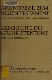 Cover of: Geschichte des Urchristentums.