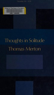 Cover of: Thoughts in solitude