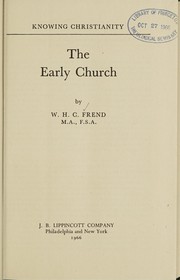 Cover of: The early church