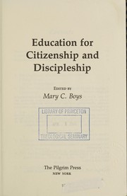 Cover of: Education for citizenship and discipleship
