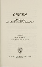Cover of: Homilies on Genesis and Exodus