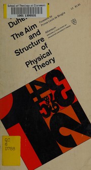 Cover of: The aim and structure of physical theory.