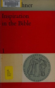 Cover of: Inspiration in the Bible.