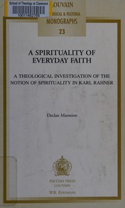 A spirituality of everyday faith by Declan Marmion