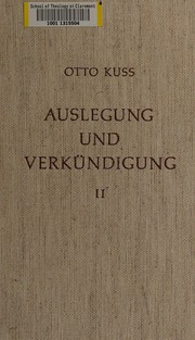 Cover of: Aufsẗze zur Exegese des Neuen Testamentes